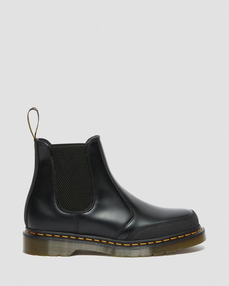 Dr Martens 2976 Guard Panel Lær Ankelstøvletter Herre Svarte | Norge 37WNB
